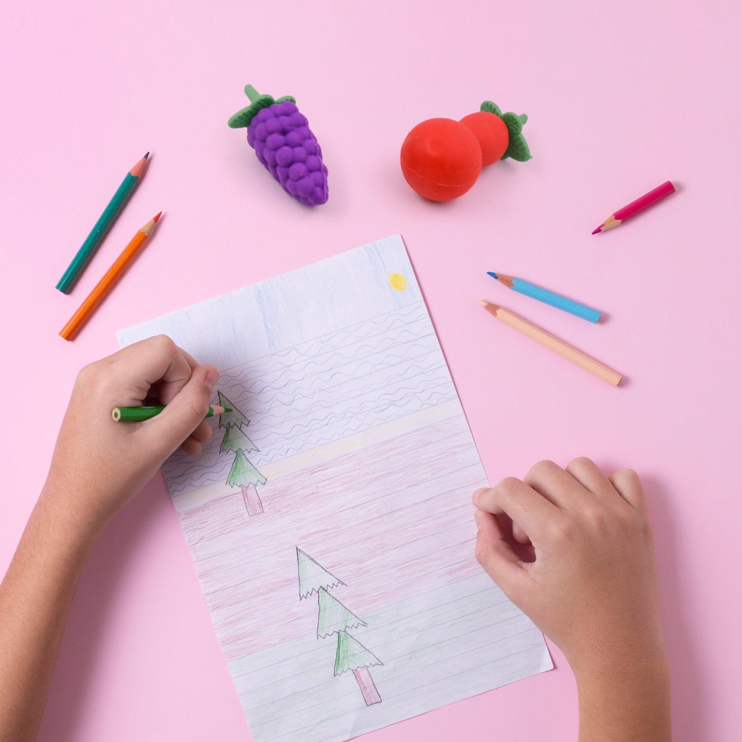 3D Mix Design Fancy & Stylish Colorful Erasers ��� Cute Novelty Eraser Set for Kids & School Prize (