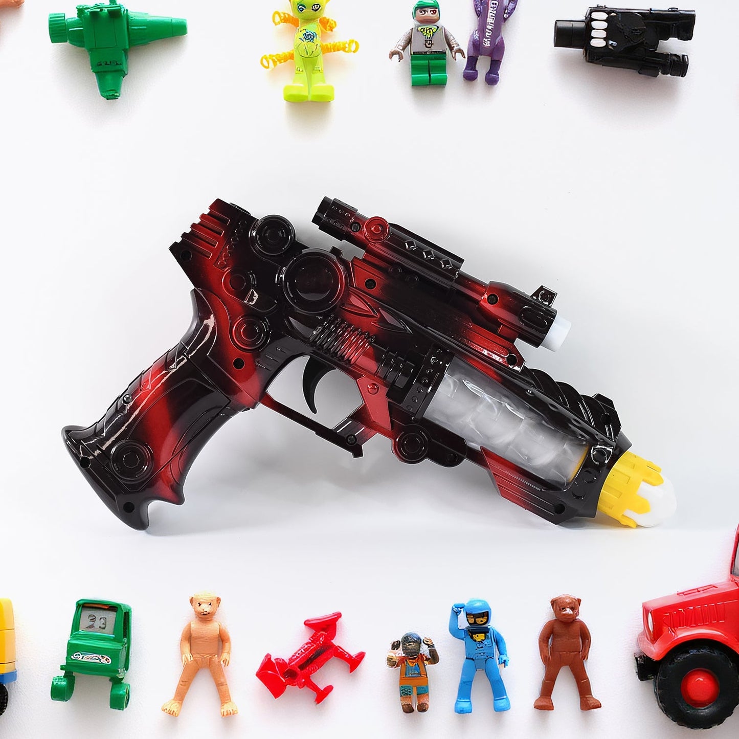 TTG LED Flashing Sound Laser Toy Gun ��� Battery Operated Space Gun with Lights &