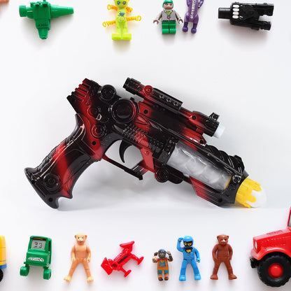 TTG LED Flashing Sound Laser Toy Gun ��� Battery Operated Space Gun with Lights &