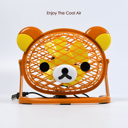 Stylish & Silent: Teddy Bear USB Fan for Any Space ��� Adjustable Co