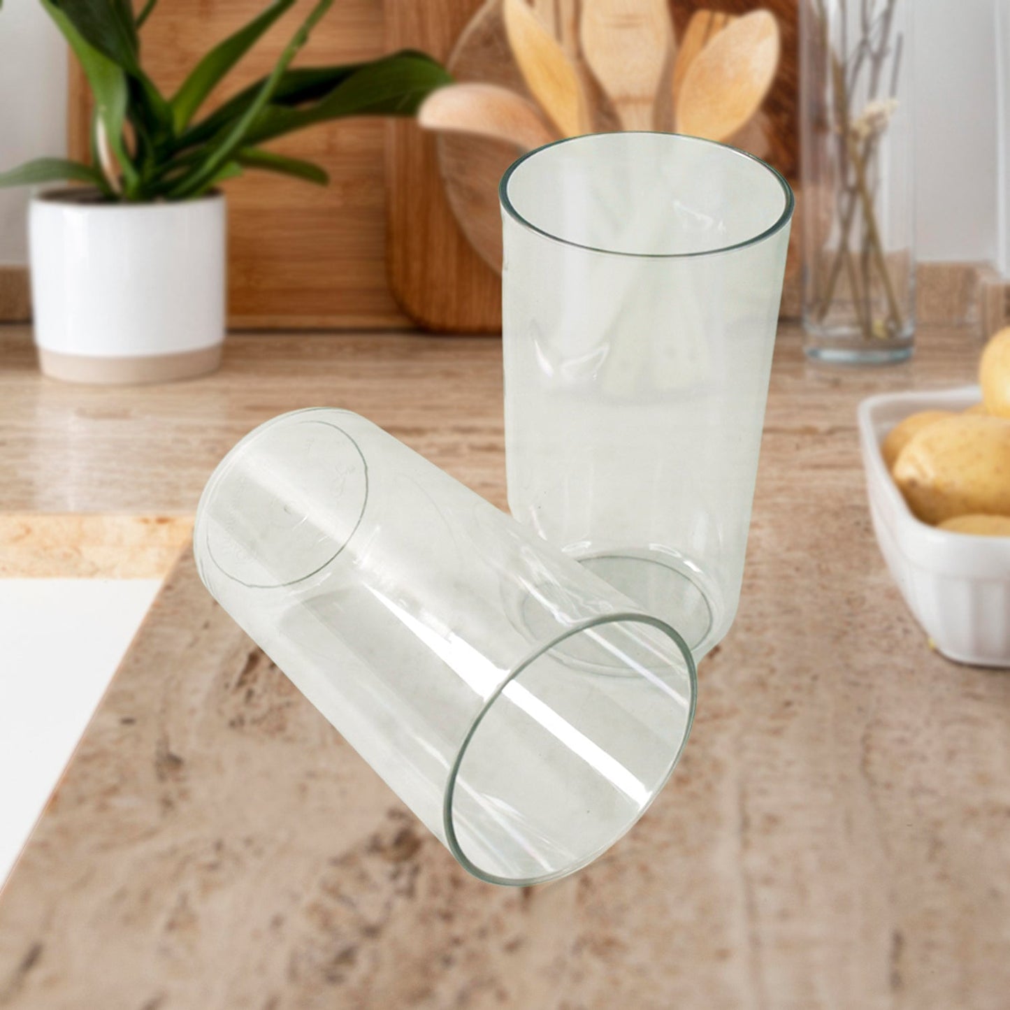 Apex Clear Plastic Tumbler / Glass Set ��� 6-Piece Unbre