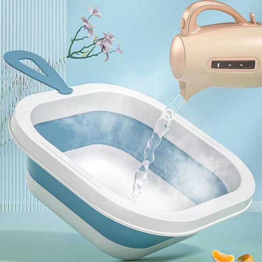 Space-Saving Foldable Baby Wash Basin, Lightweight & Easy to Clean for Home (28��28