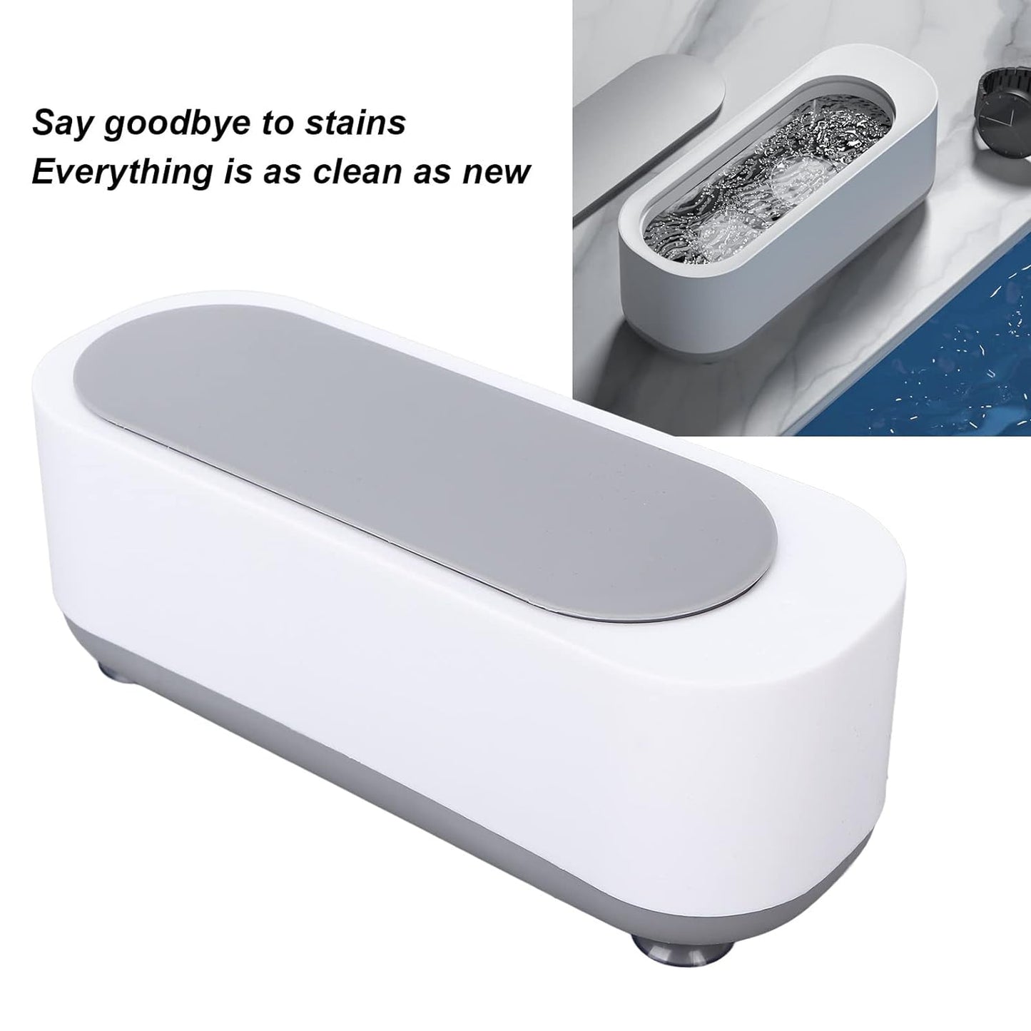 Ultrasonic Jewellery Cleaner ��� Portable High-Frequency Cleaning Machine (Battery Not Inc
