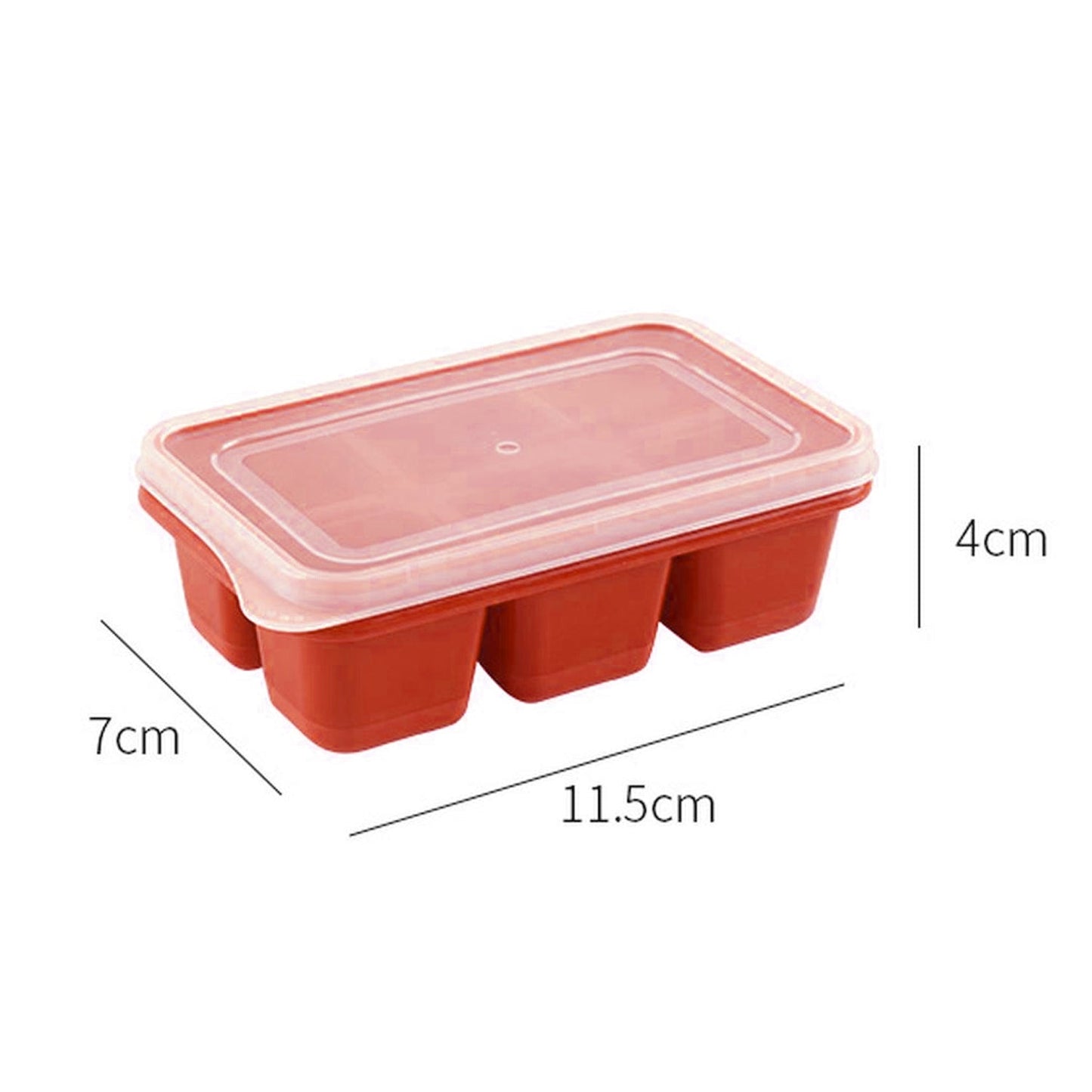6-Cavity Silicone Ice Tray ��� Ideal for Kitchen & Ho
