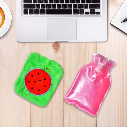 Watermelon Small Hot Water Bag with Cover ��� Pain Relief