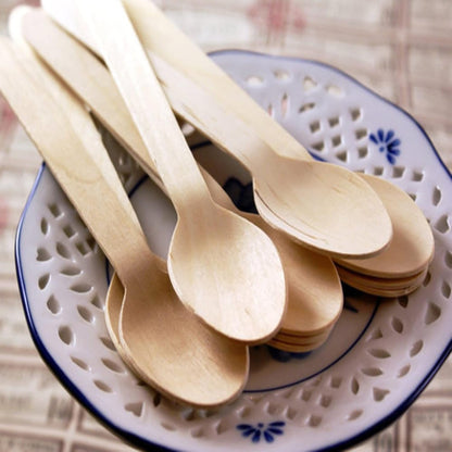110mm Wooden Tea Spoon ��� 30 Pc
