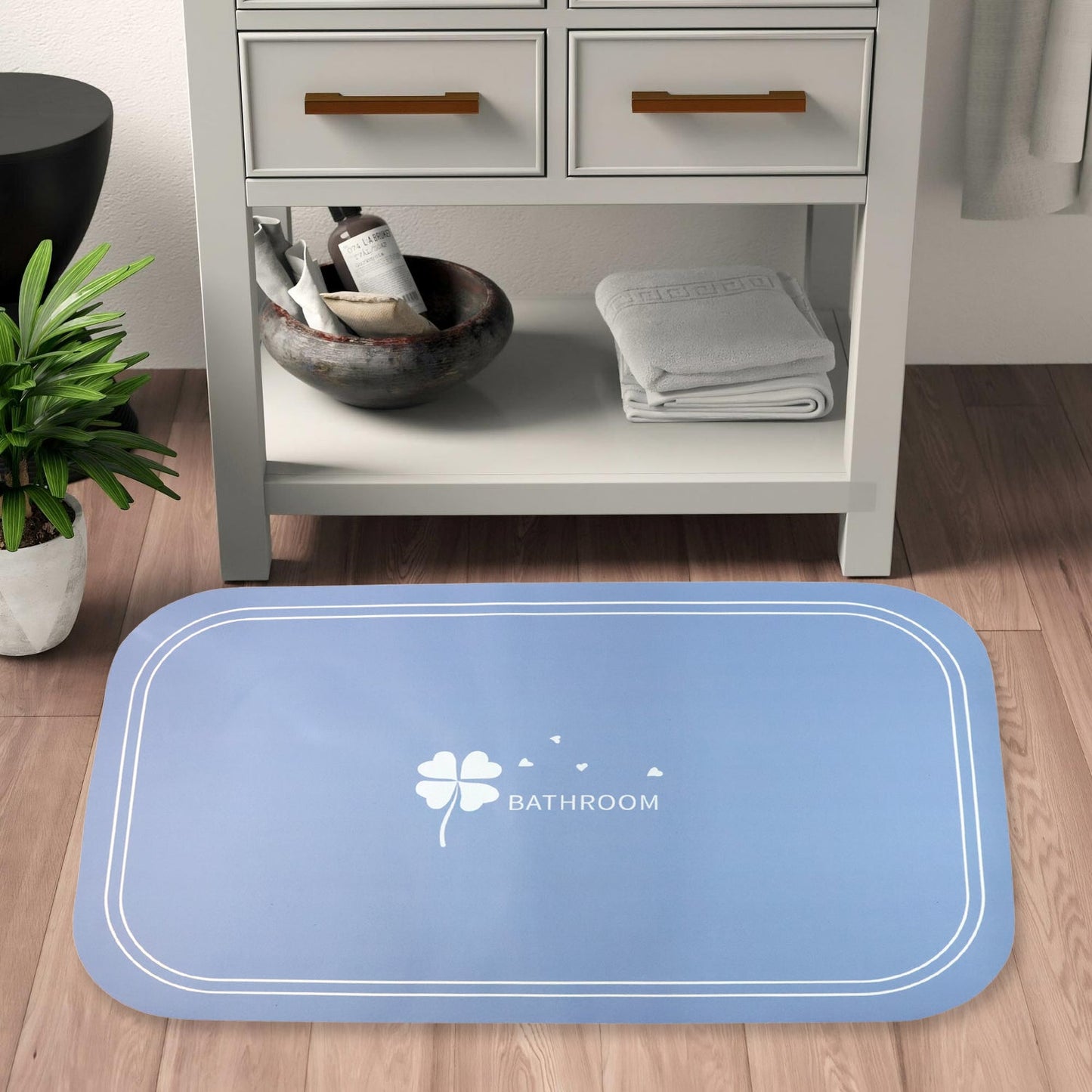 Anti-Slip Bathroom Floor Mat - 80 �� 50 cm (1