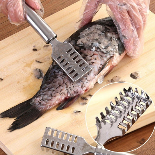Stainless Steel Fish Scale Remover Scraper ��� Sawtooth Kitche