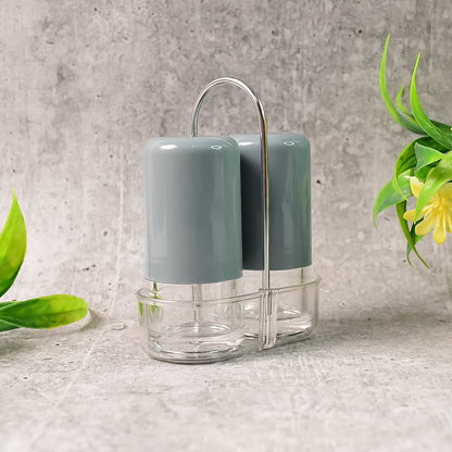 Apex Victory Salt & Pepper Dispenser Set ��� 2 Pcs Acrylic Seasoning