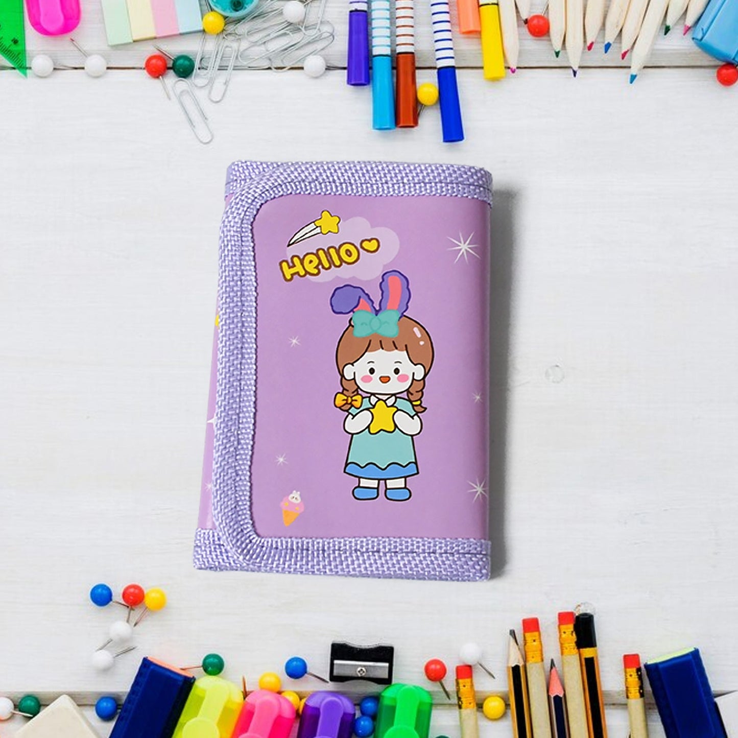 Stationery Set for Kids ��� 7-in-1 School Kit with Pencils, Eraser, Sharpener, Pouch & More (Pack of