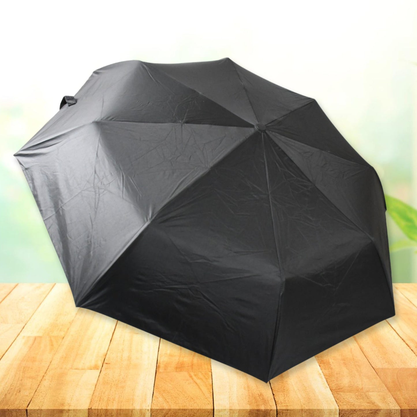 2 Fold Manual Umbrella ��� Wind, Sun & Rainproof with Steel Shaft & Wrist
