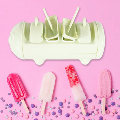 Cartoon Ice Candy Mold ��� 4-Cup Multicolor Set