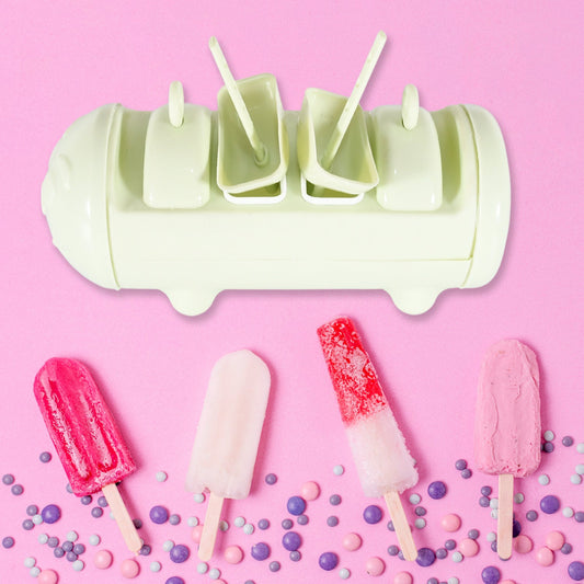 Cartoon Ice Candy Mold ��� 4-Cup Multicolor Set