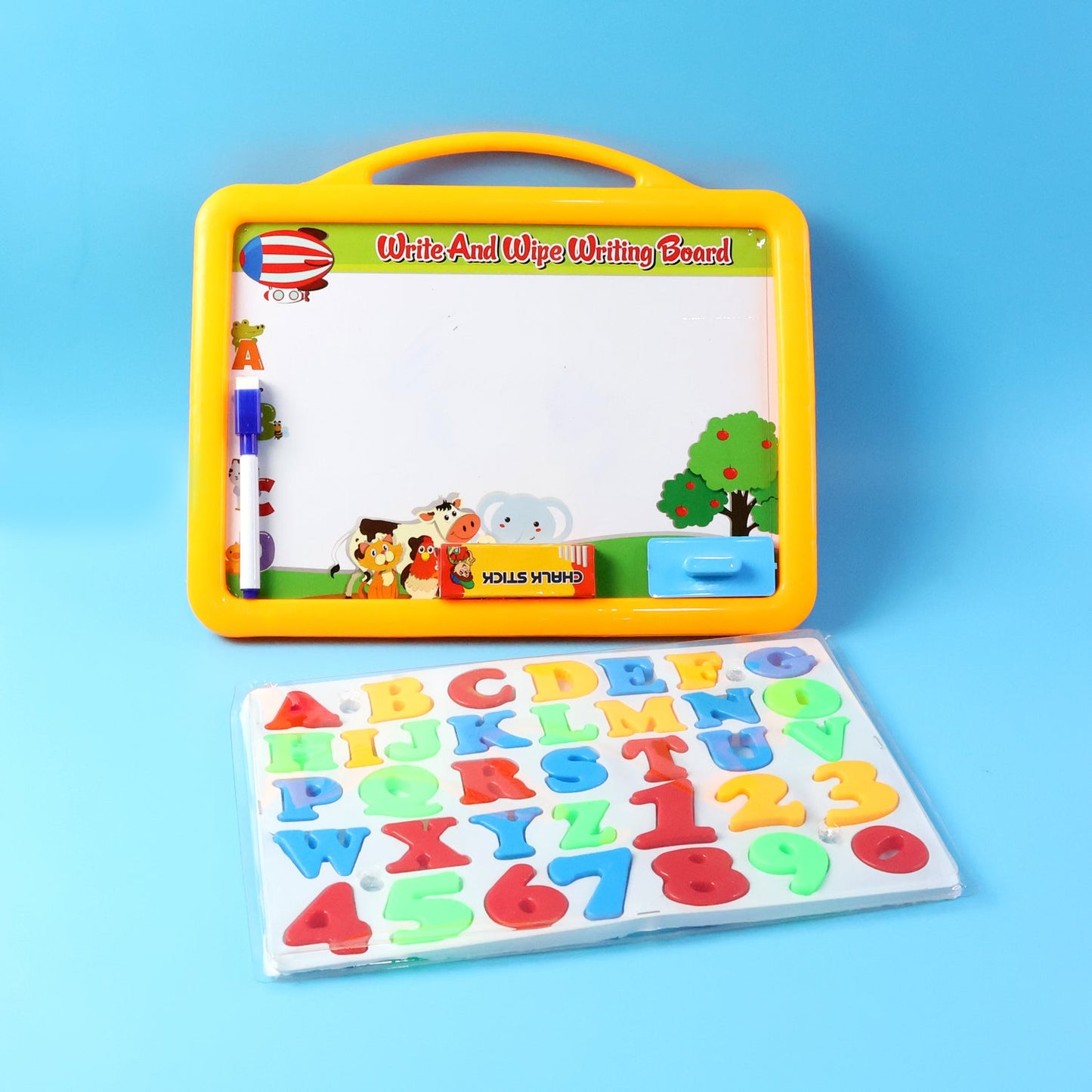 2-in-1 Kids Writing Board Set ��� Double-Sided Whiteboard & Blac