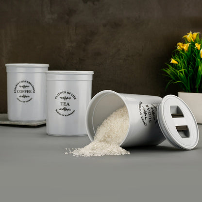 Airtight Containers ��� For Tea, Coffee, Sugar & More (3 Pc