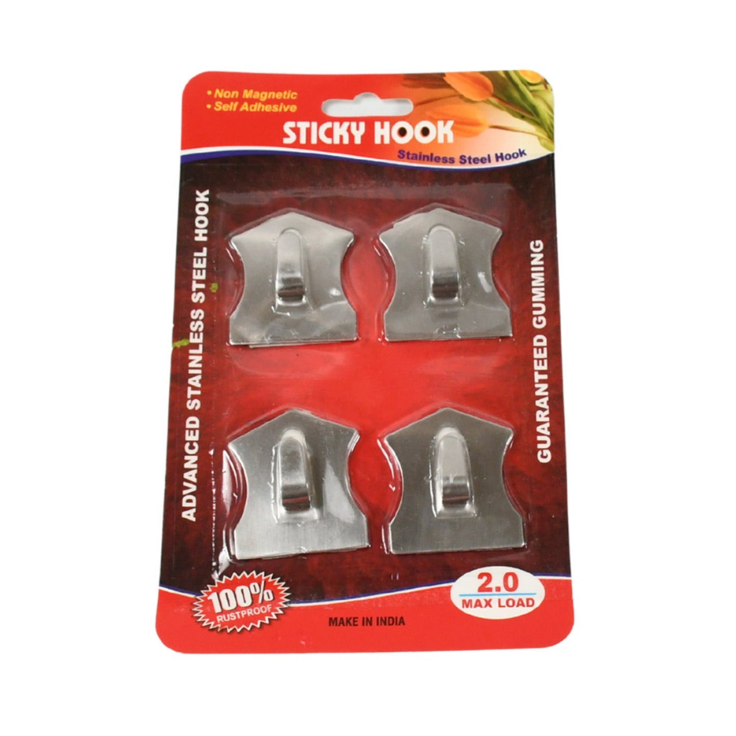 Self-Adhesive Stainless Hooks ��� Waterproof for Robes, Coats &