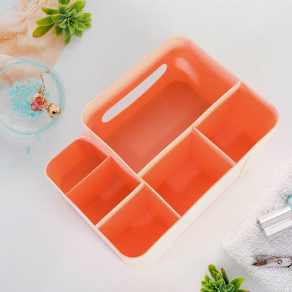 6-Compartment Desk Organizer ��� Multi-Function Storage for Tissue, Stationery, Remote & Mobile (Home/O