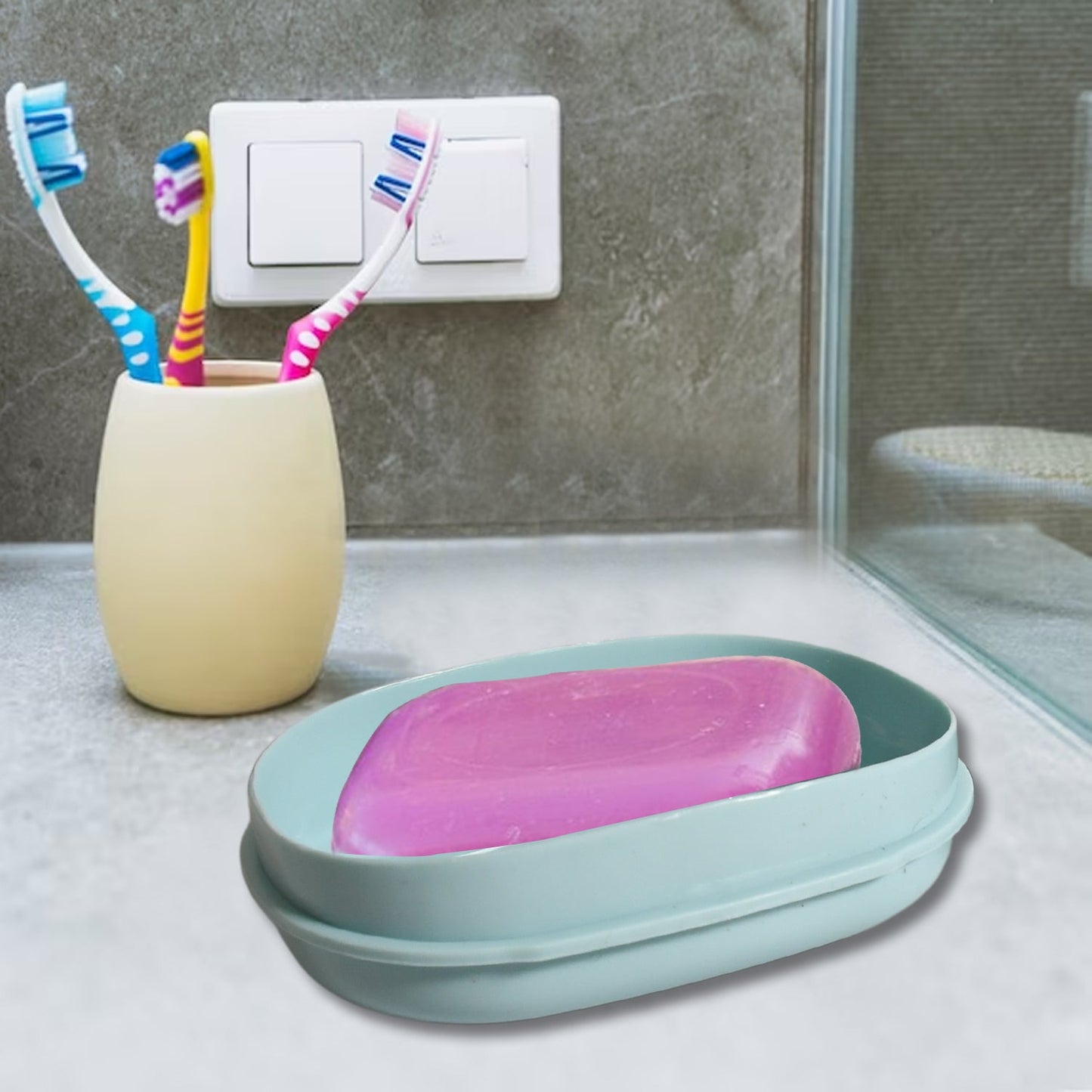 Soap Container, Soap Box Household Kitchen and Bathroom Can Use PP Material Drain Box, Soap Dish,��for Bathroom Shower Home Outdoor Camping ,Sabudani�ï
