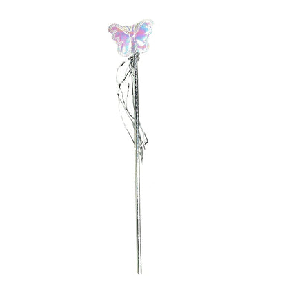 Baby girl���s colorful fairy wings costume with wand, multi