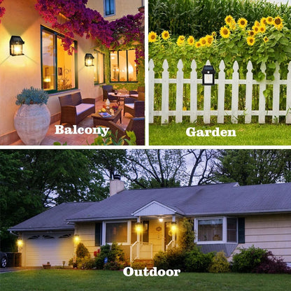 Solar Wall Lamp ��� Wireless Outdoor Light with Motion Sensor & 3