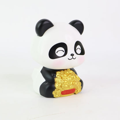 Solar Powered Moving Panda Car Dashboard Decoration ��ï¿