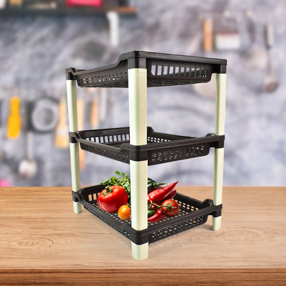 Apex Big Multi use Plastic Storage Rack ��� 3-Tier