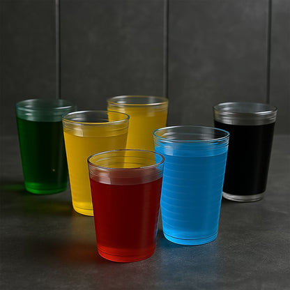 Apex Pyramid Ringo Plastic Glass ��� 300ml Approx | Durable, Crystal-Clear T