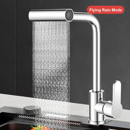 360�� Rotating Waterfall Kitchen Faucet ��� Touch & Swivel Sink Extender