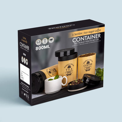 Airtight Containers ��� For Tea, Coffee, Sugar & More (3 Pc