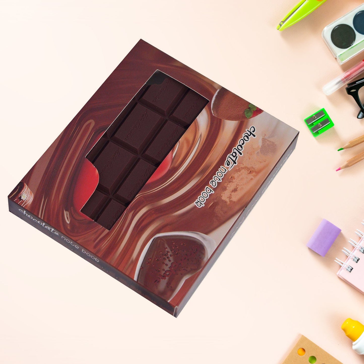 Small Chocolate Scented Bite-Shape Pocket Diary ��� Rectangular Memo Notebook for Kids (80
