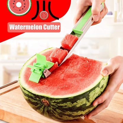 Stainless Steel Washable Watermelon Cutter ��� Windmill Slicer &