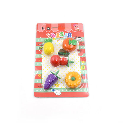 3D Mix Design Fancy & Stylish Colorful Erasers ��� Cute Novelty Eraser Set for Kids & School Prize (