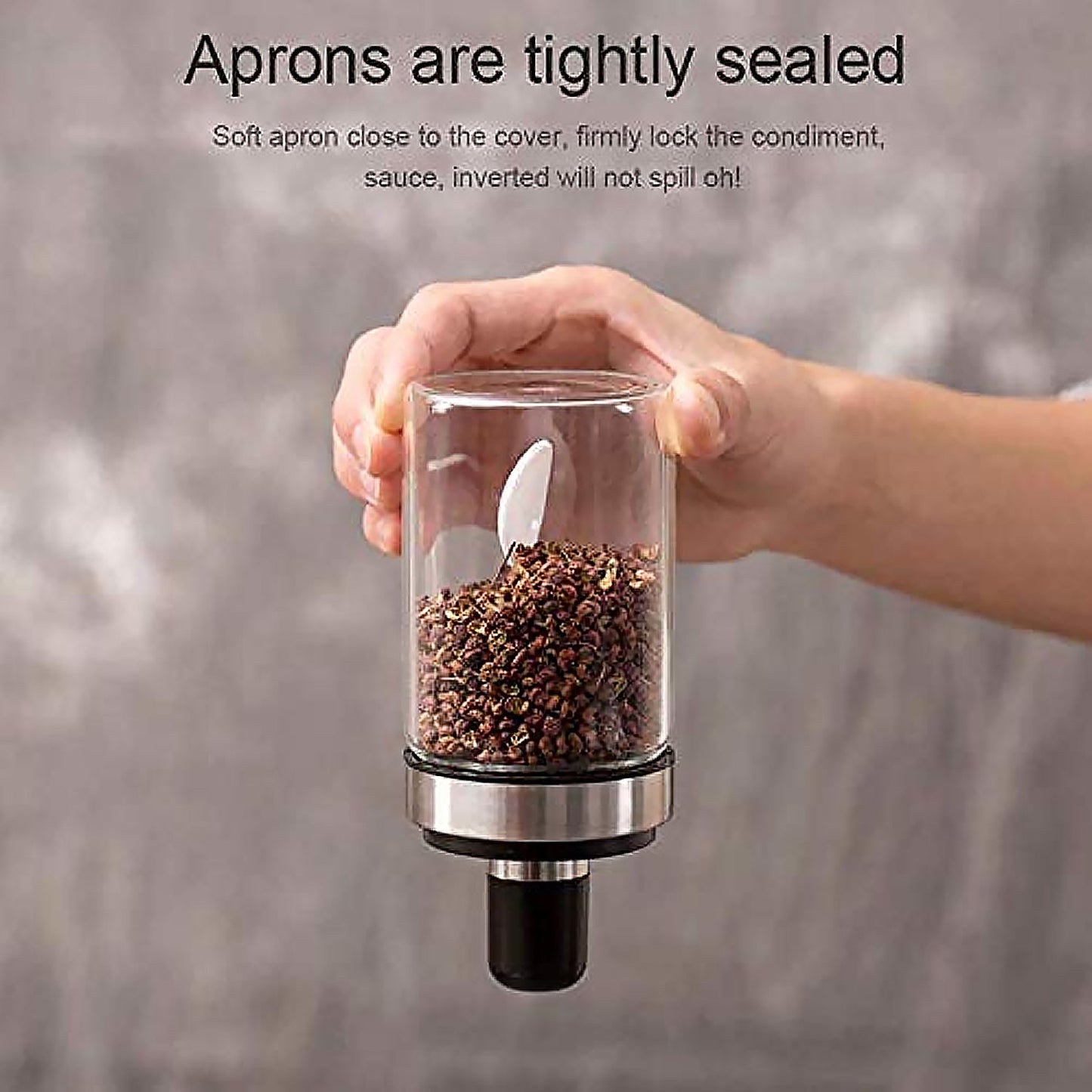 Transparent Glass��Oil Dispenser 500 ML Bottle Set of 2, Spice Jar 250 ML Set of 3, Oil Bottle for Kitchen, Oil & Vinegar Storage Glass Bottle, Glass Container for Spice, Masala (5 Pcs