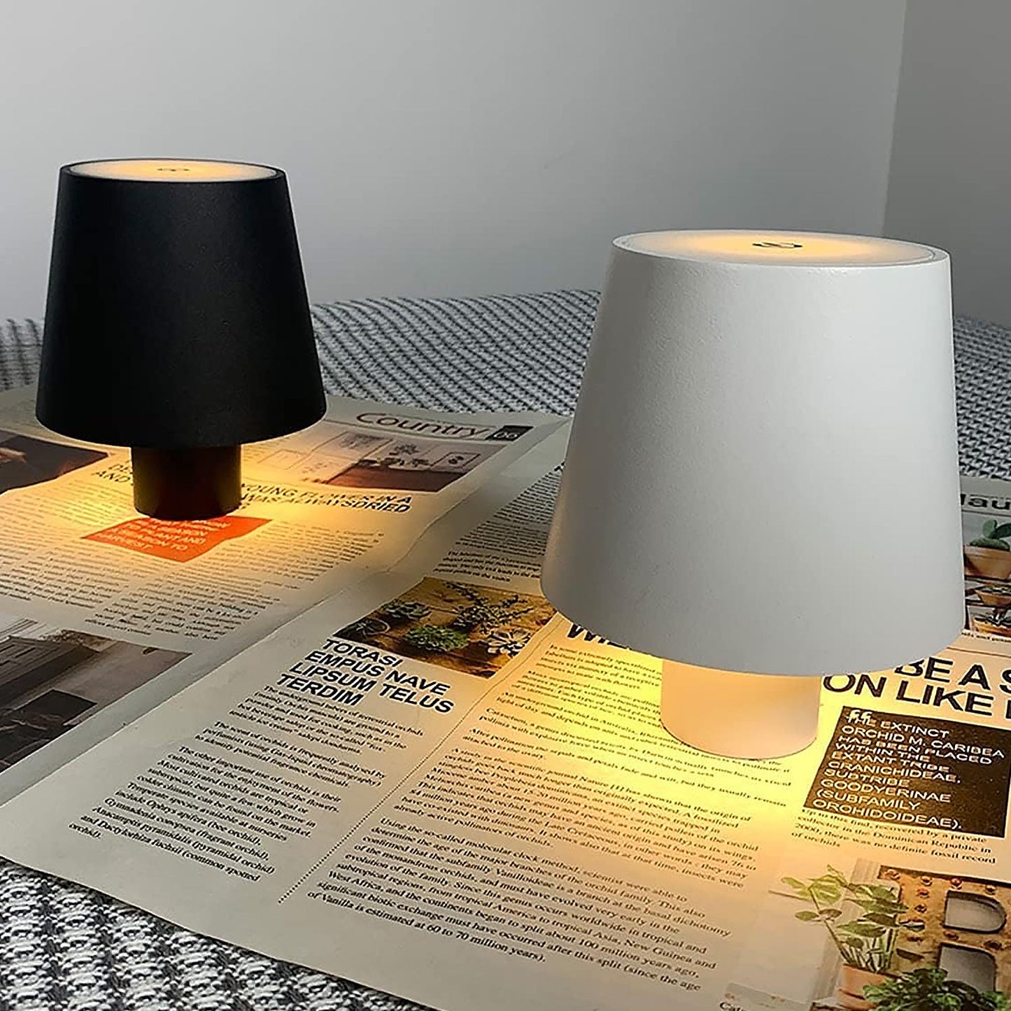 USB Rechargeable LED Bottle Lamp ��� 3 Color Dimmable Wireless Table Light for Home & Bar