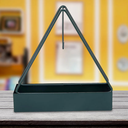 Triangular Iron Mosquito Coil Holder ��� Stylish Outdoor Incense