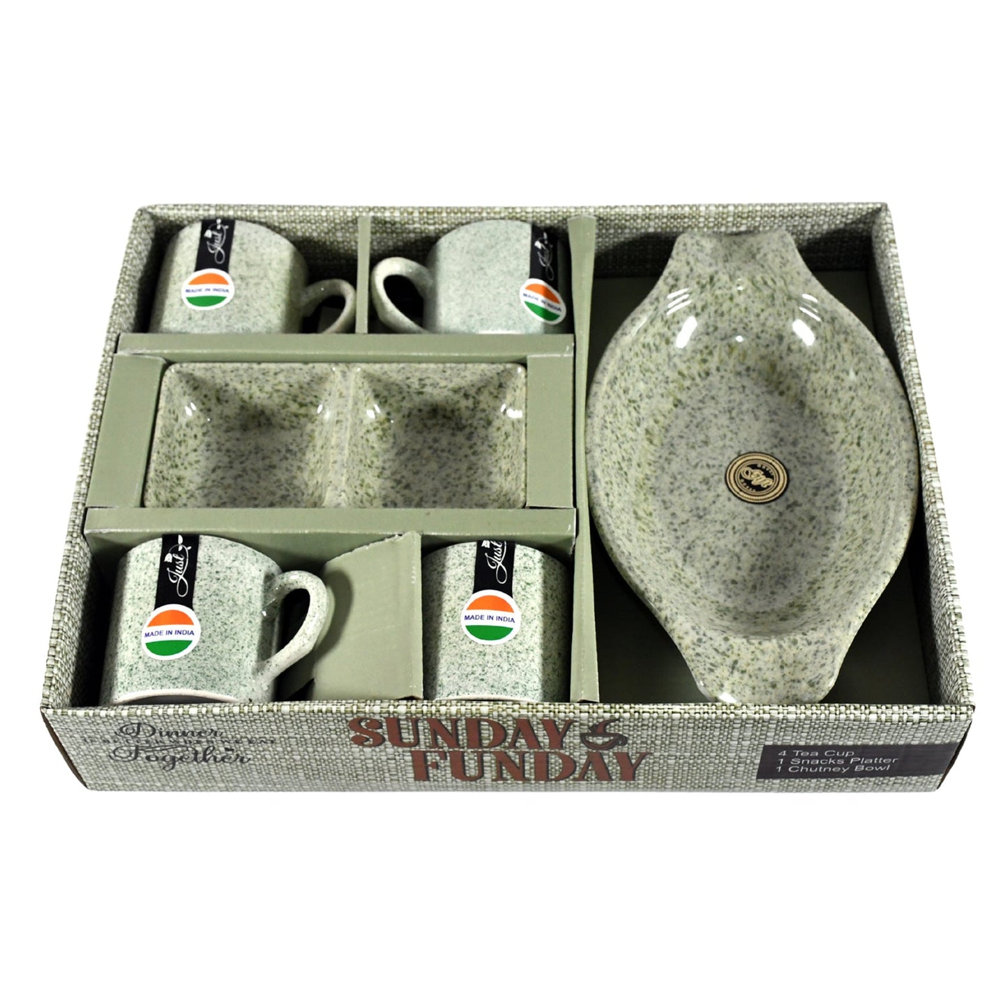 Sunday Funday 6-Piece Tea Set ��� Platter & Dua