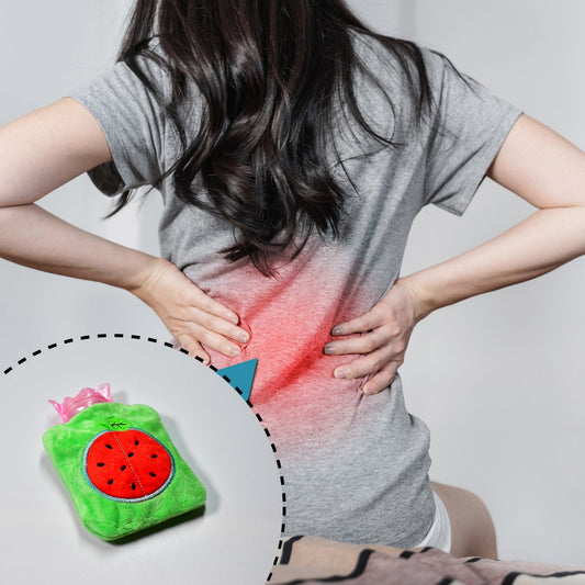Watermelon Small Hot Water Bag with Cover ��� Pain Relief