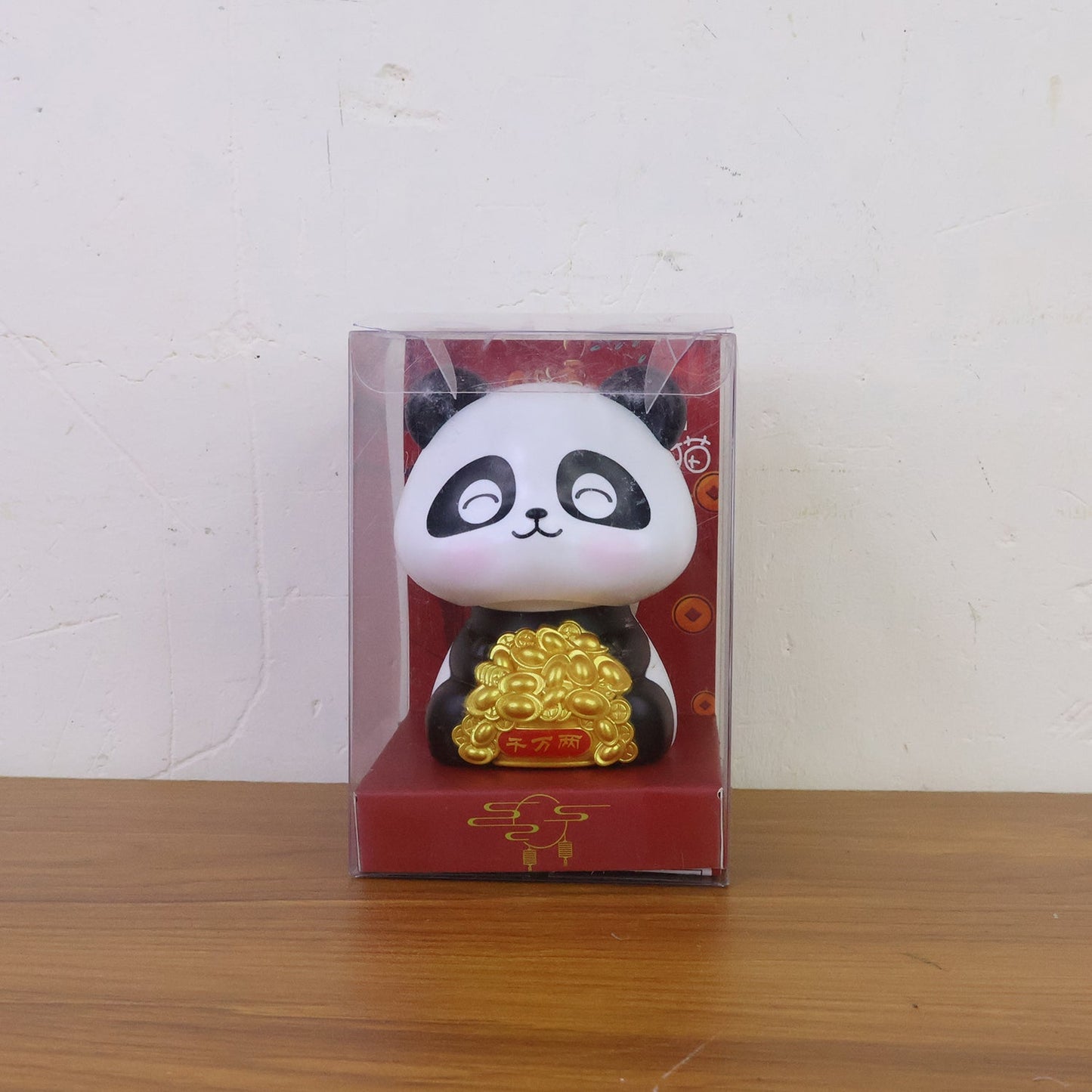 Solar Powered Moving Panda Car Dashboard Decoration ��ï¿