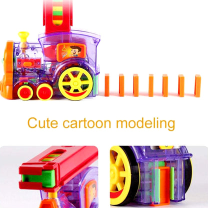 Transparent Funny Train Engine Block Set ��� 60-Piece Music & Lights (Batteries Not Inc