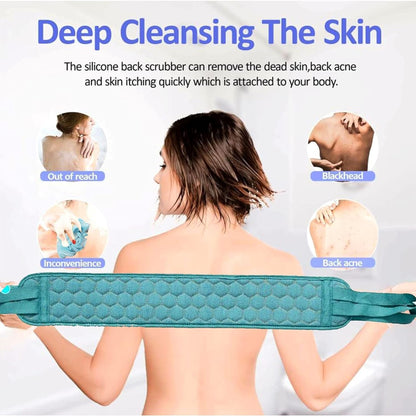 Bath Shower Scrubber Set ��� Dual-Sided Loofah Sponge & Bath Brush for Deep Clean (