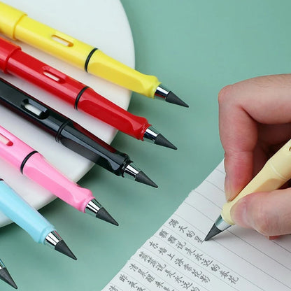 2-in-1 Everlasting Magic Pencil with Replaceable Eraser ��� Inkless, Reusable, Portable (1 Pc / Mix