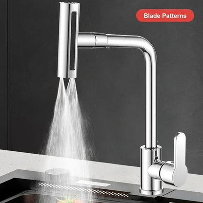 360�� Rotating Waterfall Kitchen Faucet ��� Touch & Swivel Sink Extender