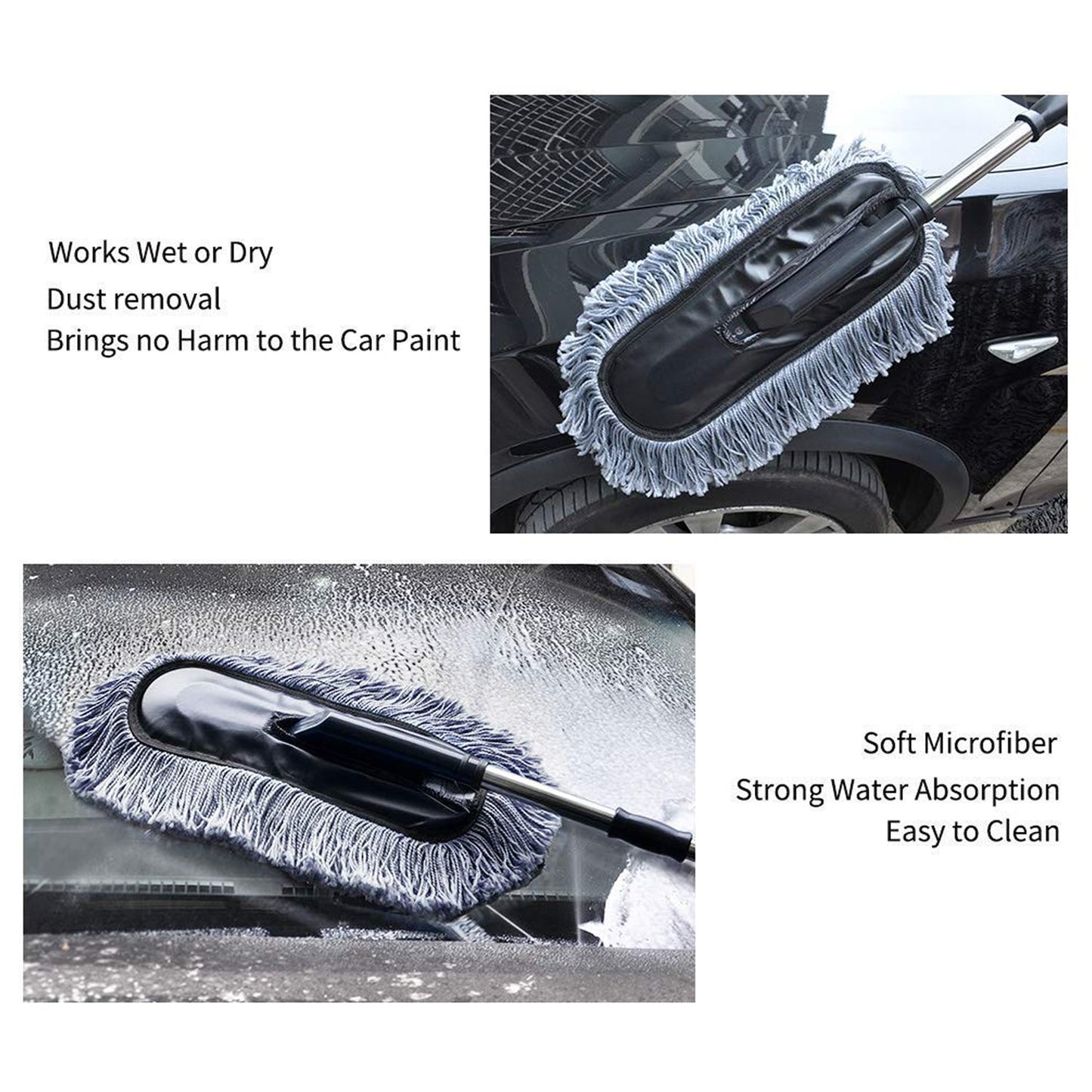 Car Dust Brush ��� Gentle and Efficient Cleaning Tool for Interior and Exterior, Car Duster