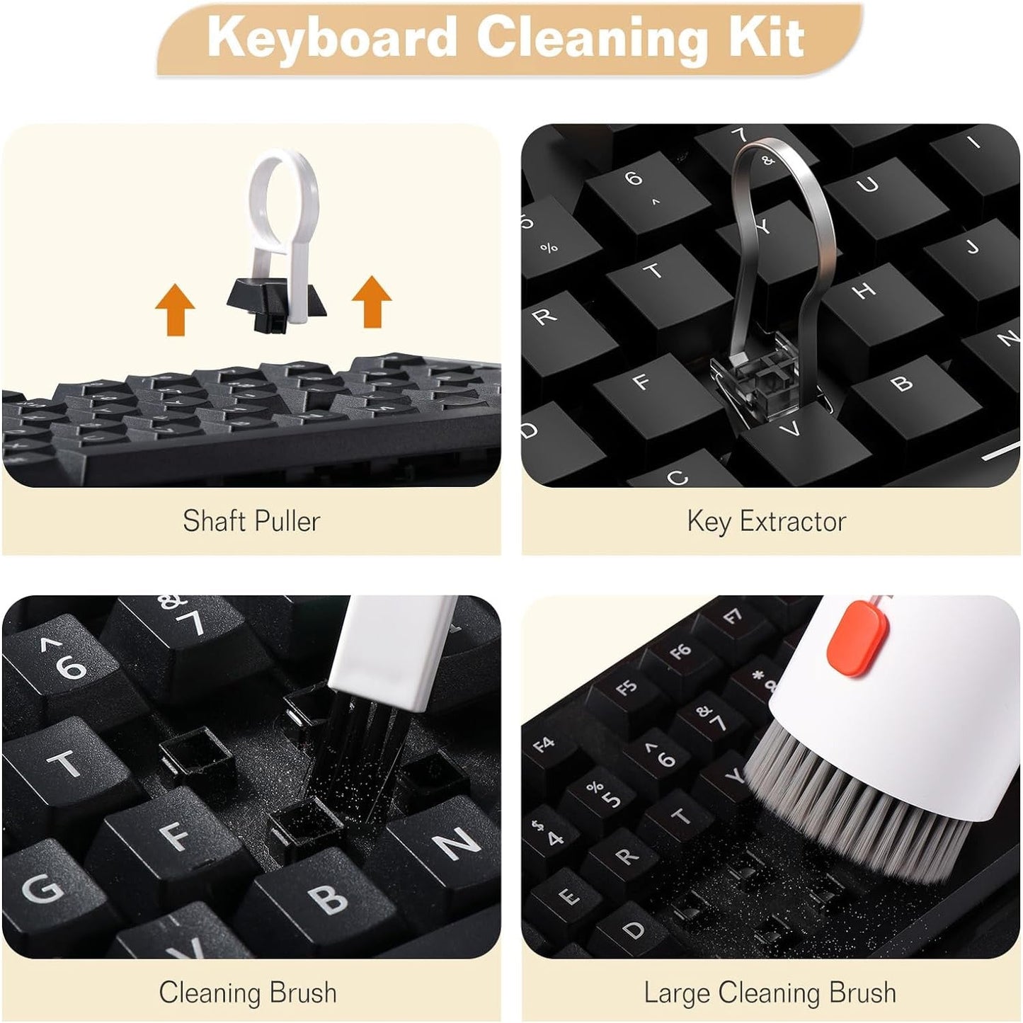 20-in-1 Keyboard Cleaner Kit ��� Electronic Cleaning Brush, Spray & Tools for Laptop, Phone, Camera