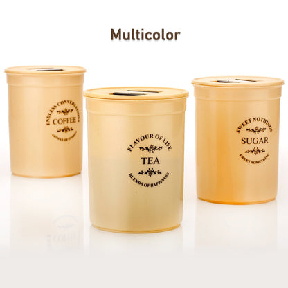 Airtight Containers ��� For Tea, Coffee, Sugar & More (3 Pc