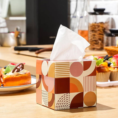 Tissues Cube Box ��� Stylish and Practical Tissue Holder for Home & Office (50 Pcs Set A