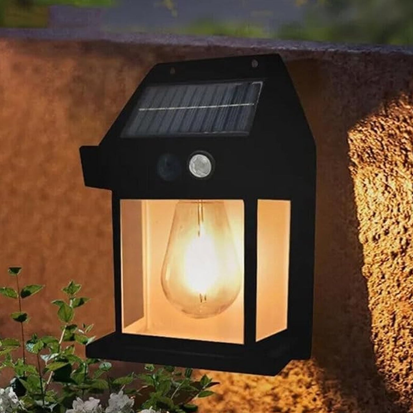 Solar Wall Lamp ��� Wireless Outdoor Light with Motion Sensor & 3
