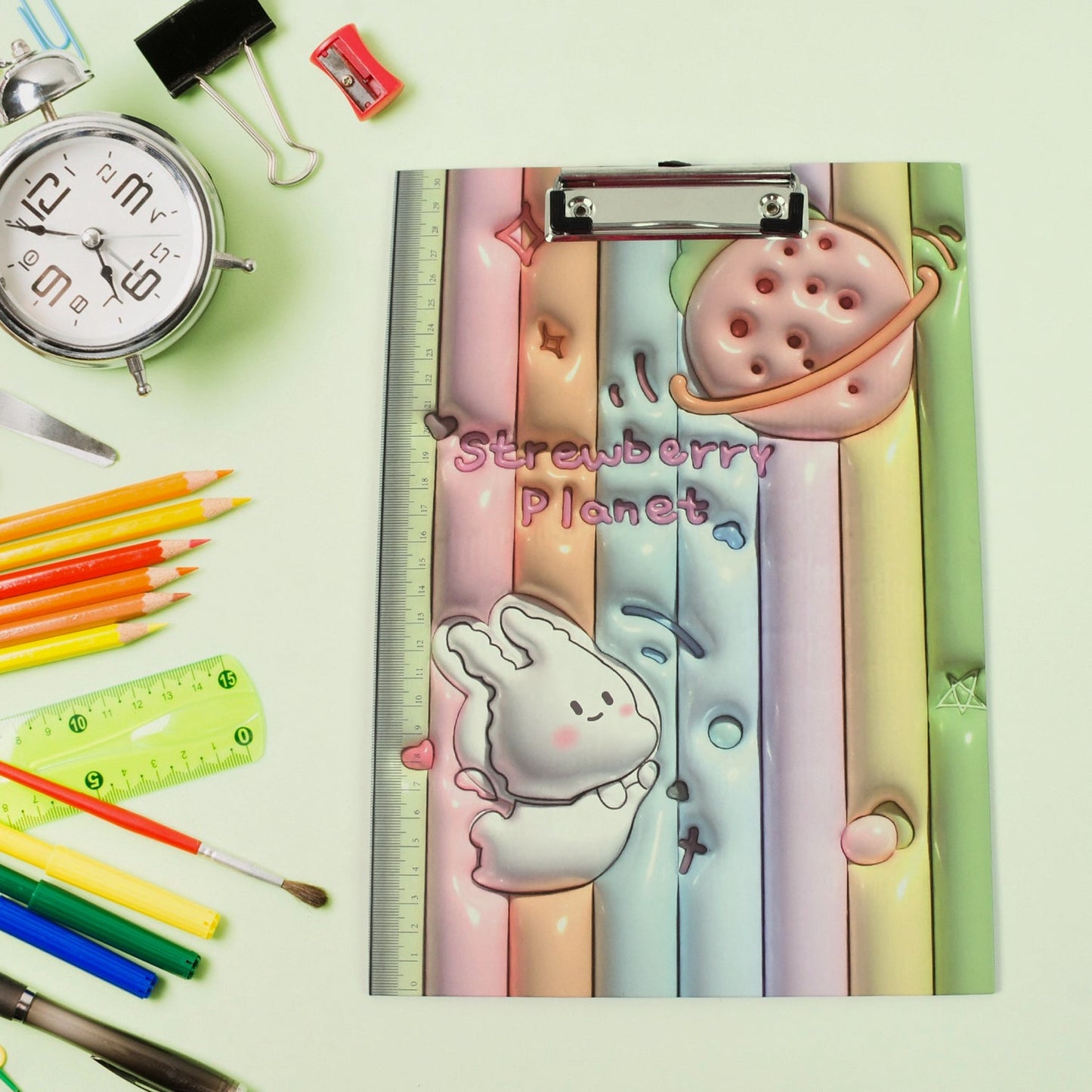 Wooden Paper Clipboard Writing Pad with Clip (1 Pc / 31��22