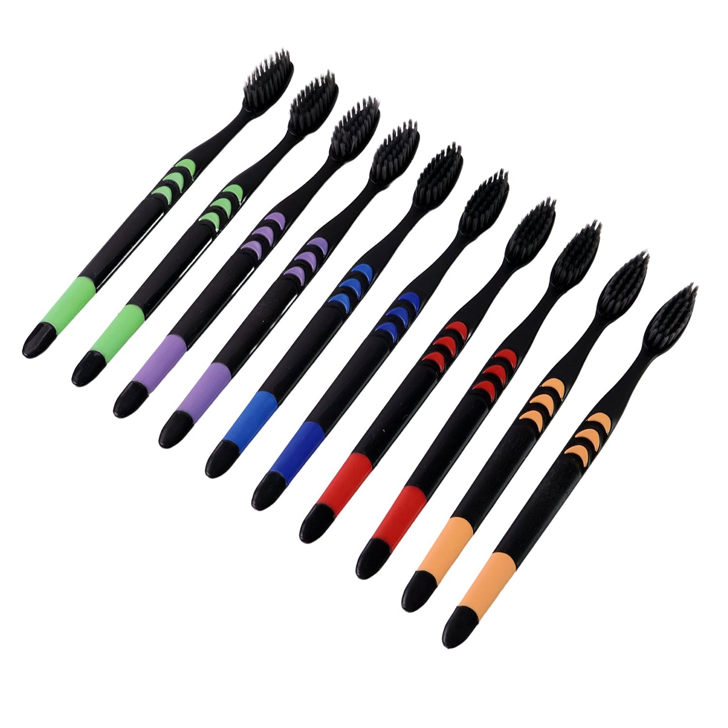 Soft Toothbrush With Plastic Round Box for Men and Women, Kids, Adults��Plastic Toothbrush (10 pcs