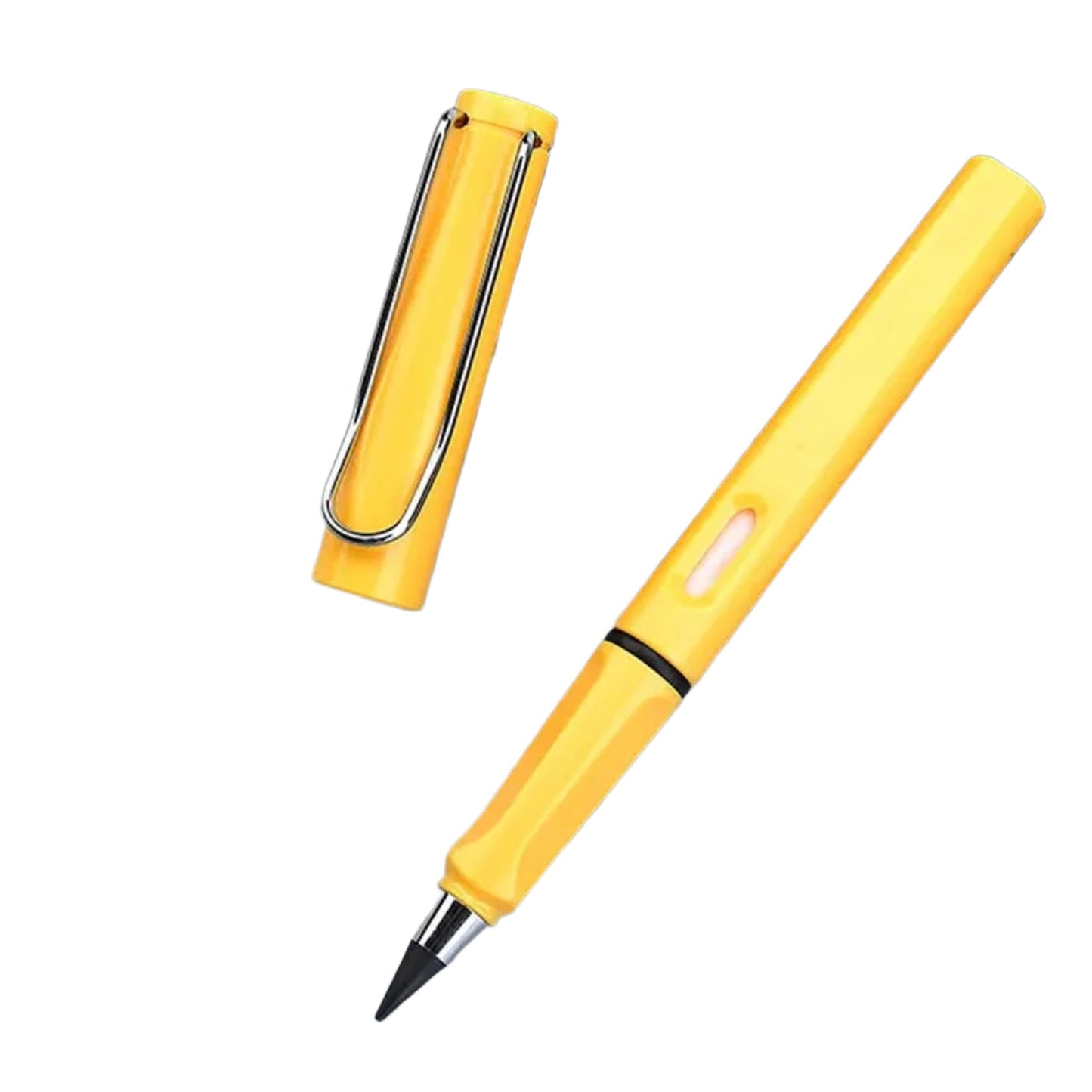 2-in-1 Everlasting Magic Pencil with Replaceable Eraser ��� Inkless, Reusable, Portable (1 Pc / Mix